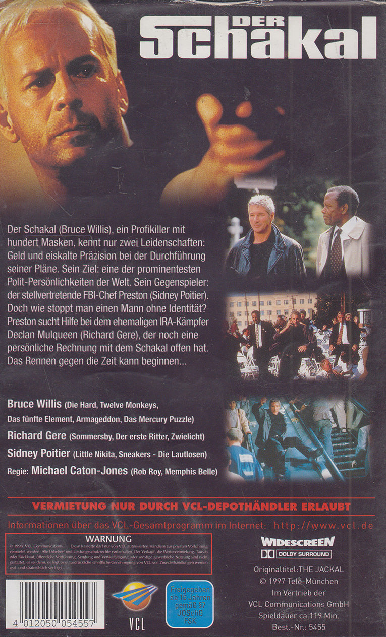 Der Schakal (VHS - 1998 - DE)