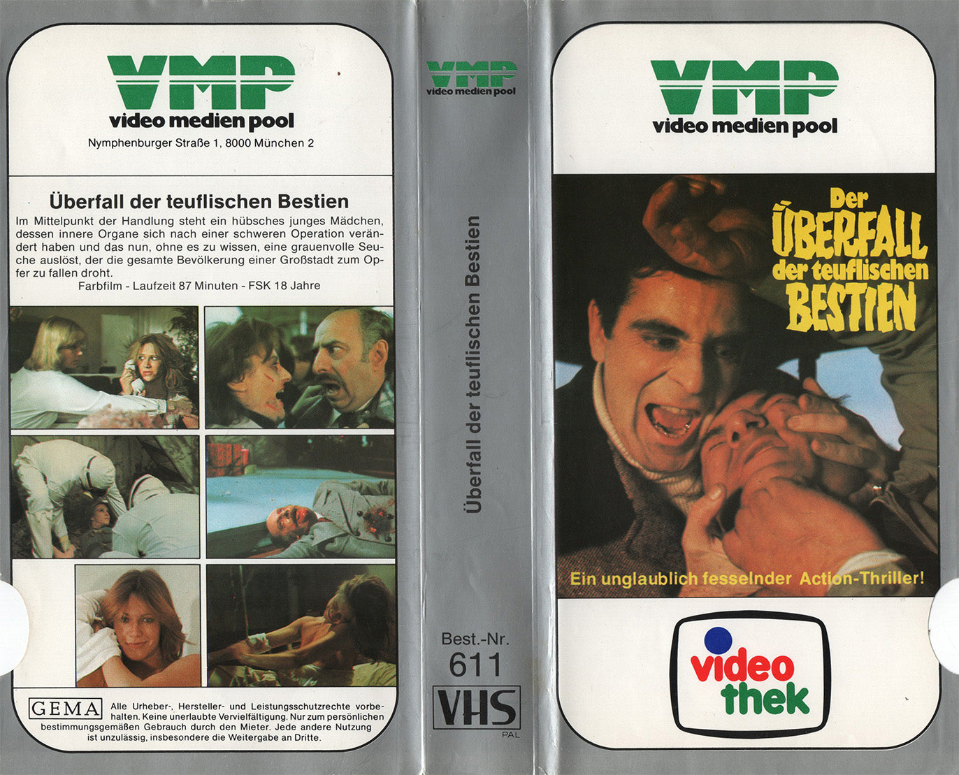 Der Überfall der teuflischen Bestien (VHS - DE)