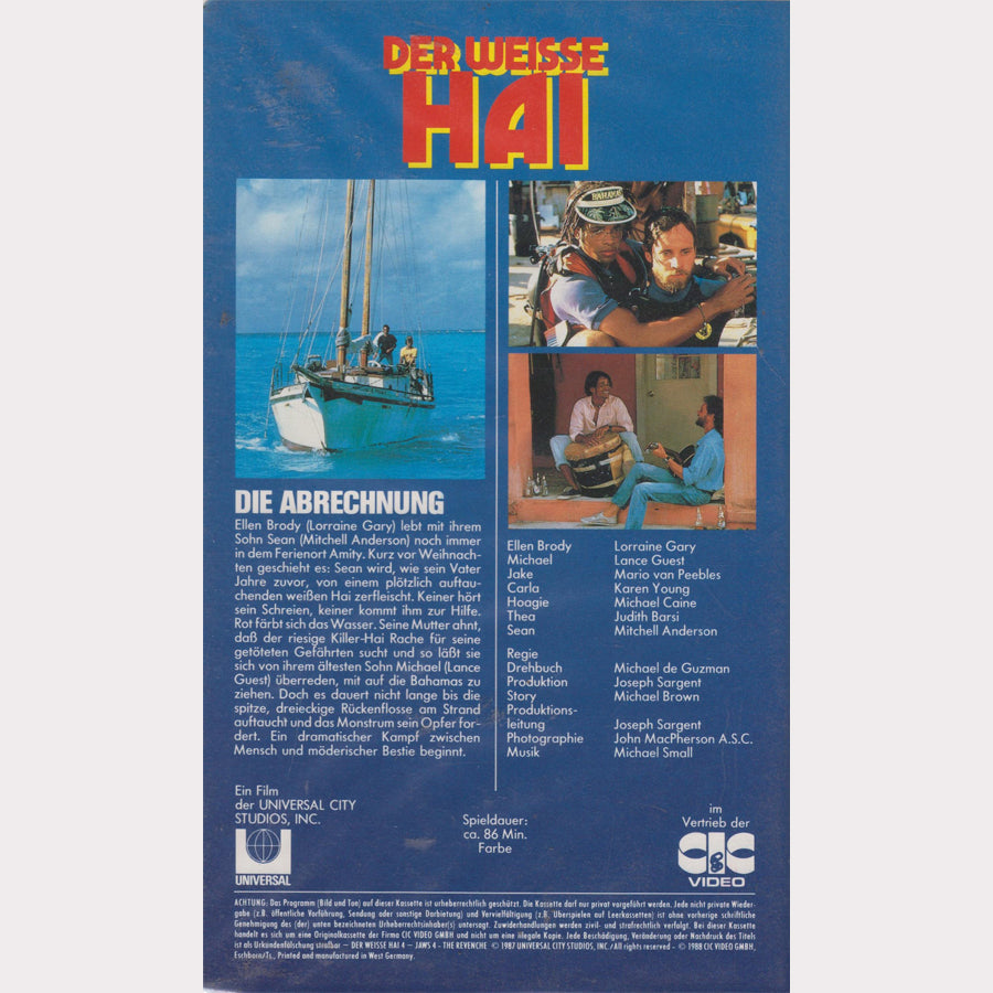 Der Weiße Hai - Die Abrechnung (VHS - 1988 - DE)