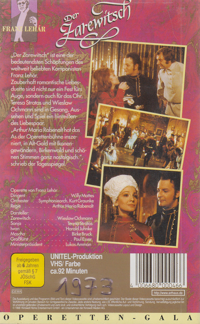 Der Zarewitsch (VHS - 1999 - DE)