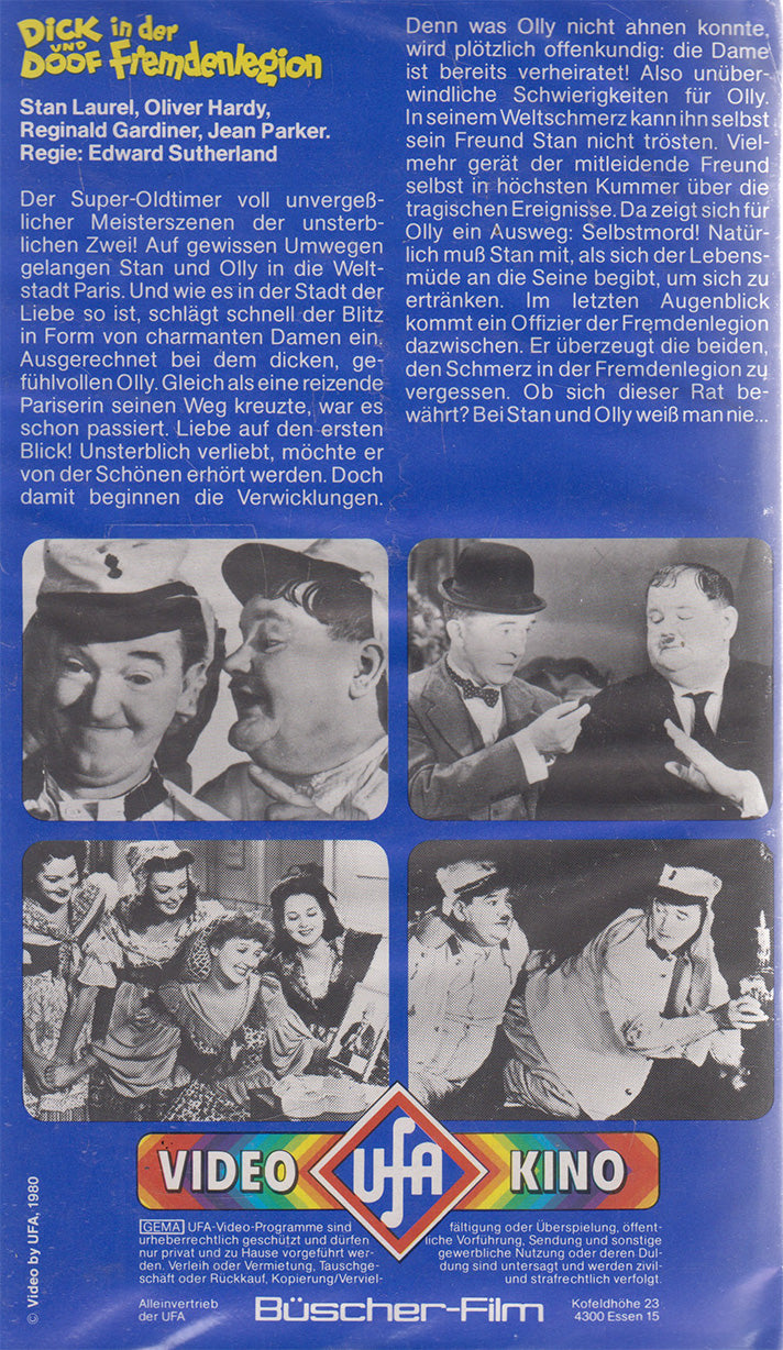 Laurel et Hardy dans la Légion étrangère (VHS - 1980 - DE)