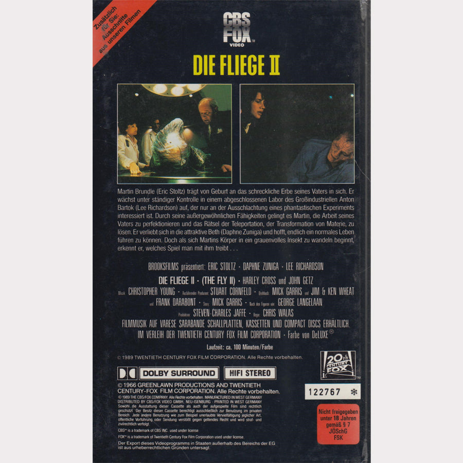 Die Fliege II (VHS - 1989 - DE)