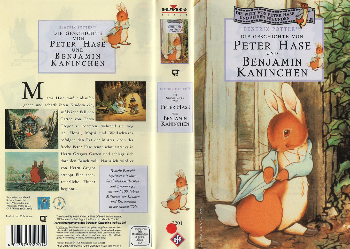 Die Geschichte von Peter Hase und Benjamin Kaninchen (VHS - 1996 - DE)
