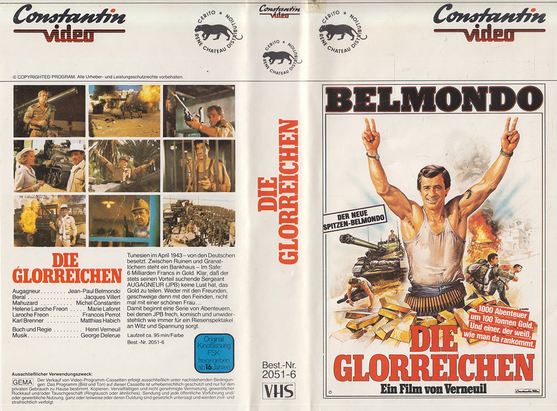 Die Glorreichen Constantin Video VHS Kassette Einleger