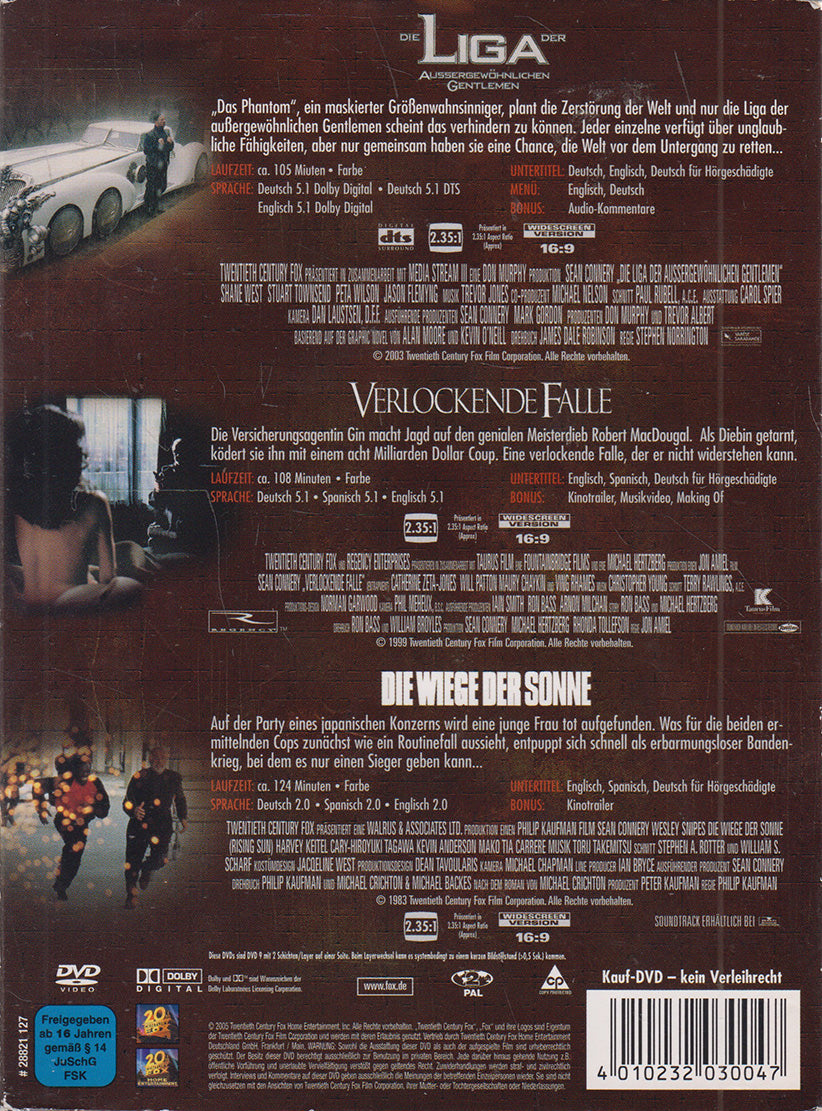 The League of Extraordinary Gentlemen / Tempting Trap / The Cradle of the Sun (3xDVD - 2005 - DE)