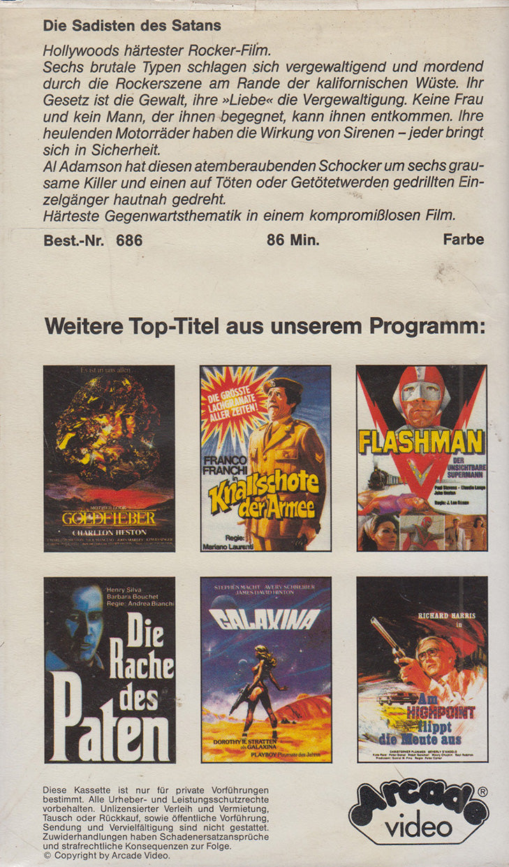 Die Sadisten des Satans (VHS - DE)