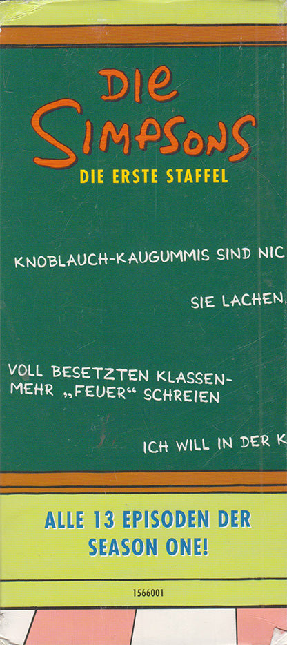 Die Simpsons: Die erste Staffel 20th Century Fox 2001 VHS Cover Rücken