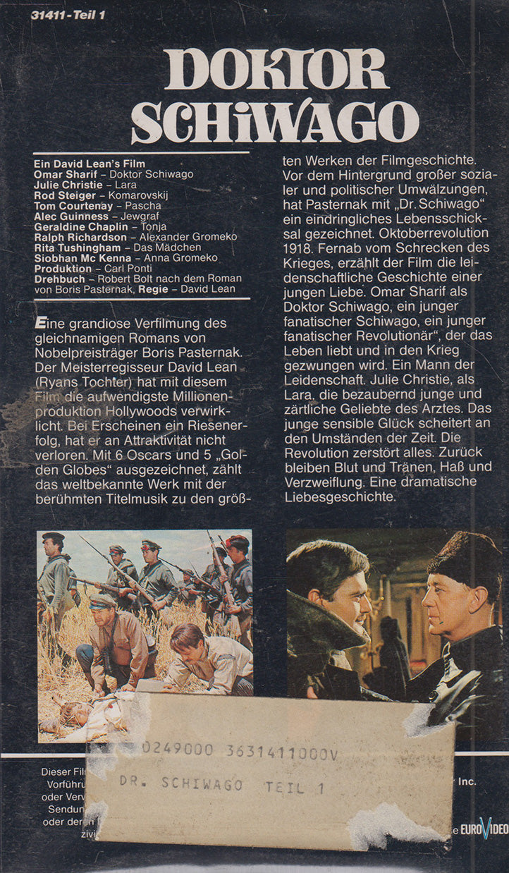 Doktor Schiwago - Teil 1 (VHS - 1982 - DE)