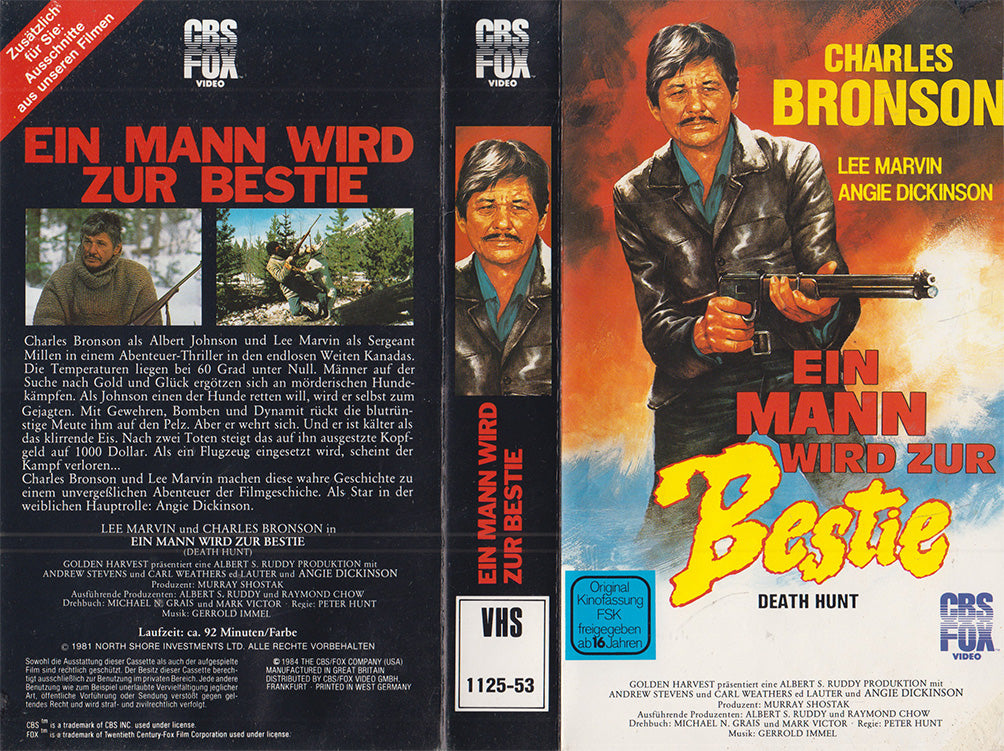 Ein Mann wird zur Bestie - Death Hunt (VHS - 1984 - DE)