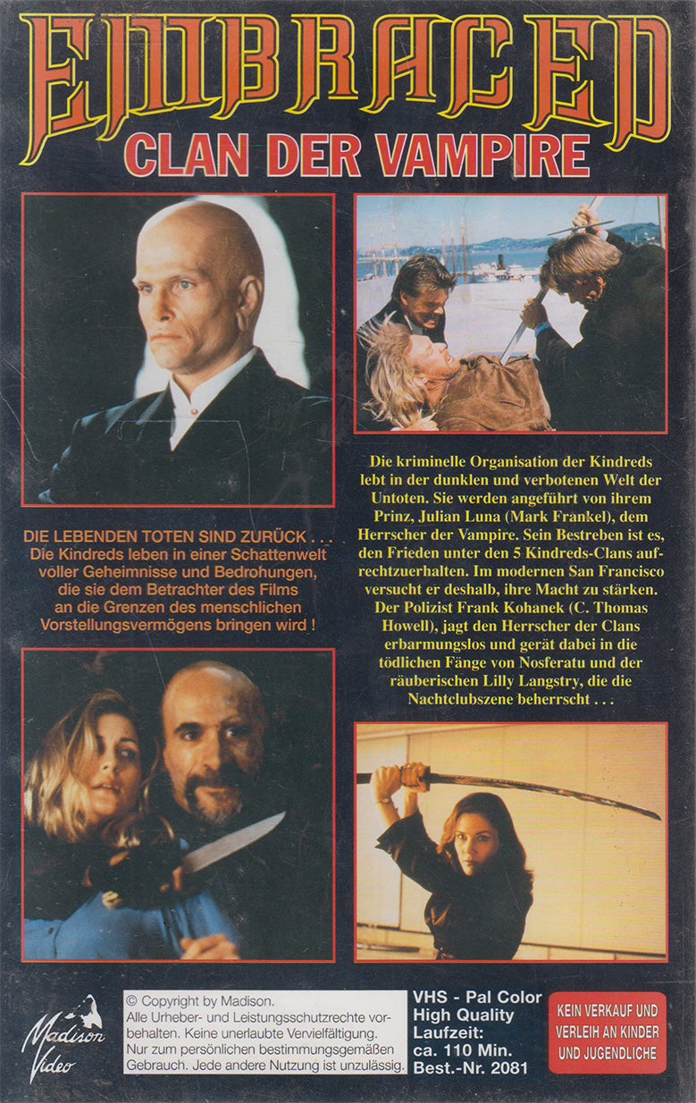 Embraced - Clan of the Vampires (VHS - DE)