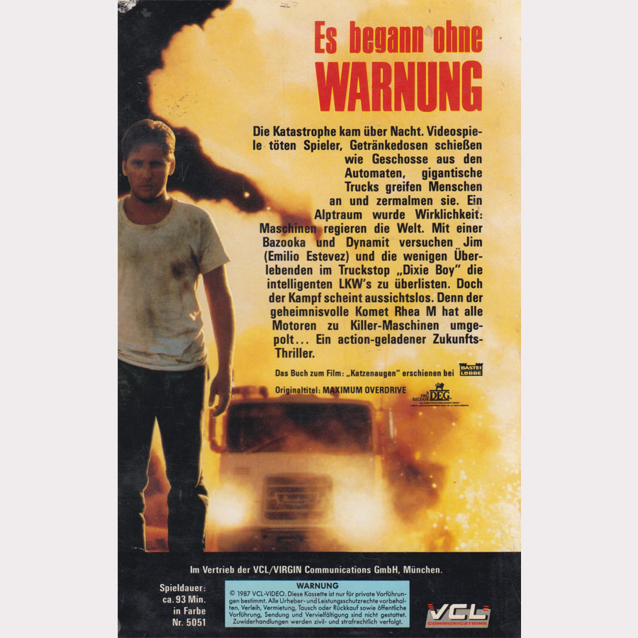 Es begann ohne Warnung (VHS - 1987 - DE)