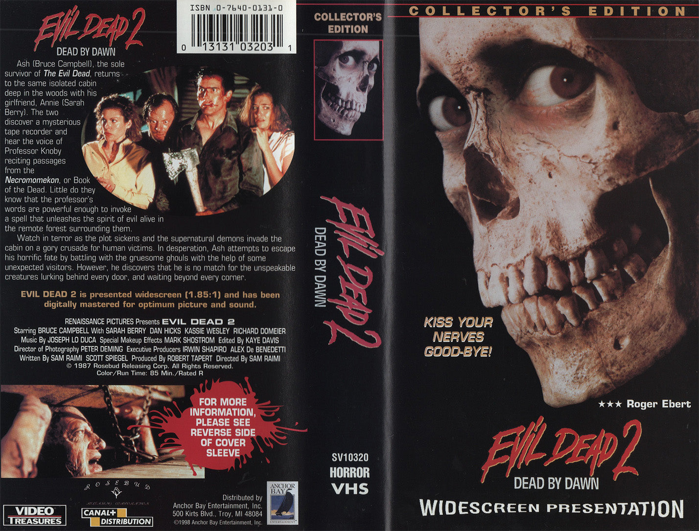 Evil Dead 2: Dead by Dawn (VHS - 1998 - US)
