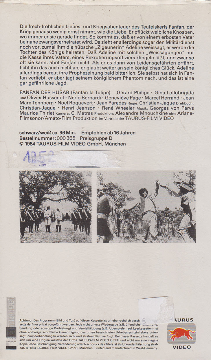 Fanfan der Husar (VHS - 1984 - DE)