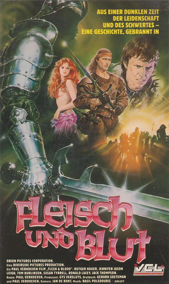 Fleisch und Blut VCL 1986 VHS Cover front