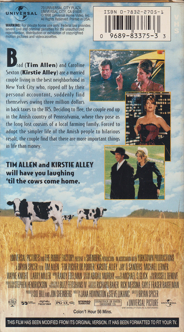 For Richer or Poorer (VHS - 1998 - US)