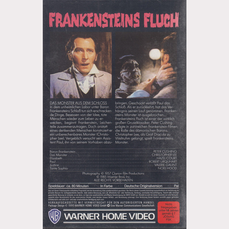 Frankensteins Fluch (VHS - 1990 - DE)