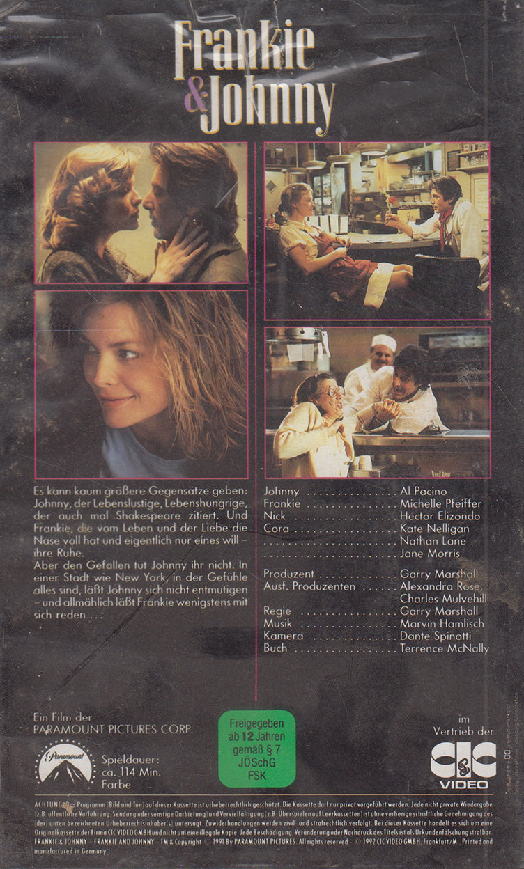 Frankie & Johnny (VHS - 1992 - DE)