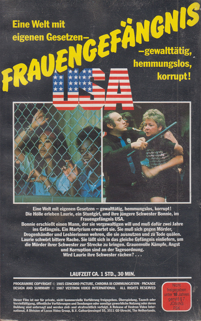 Women's Prison USA (VHS - 1987 - DE)