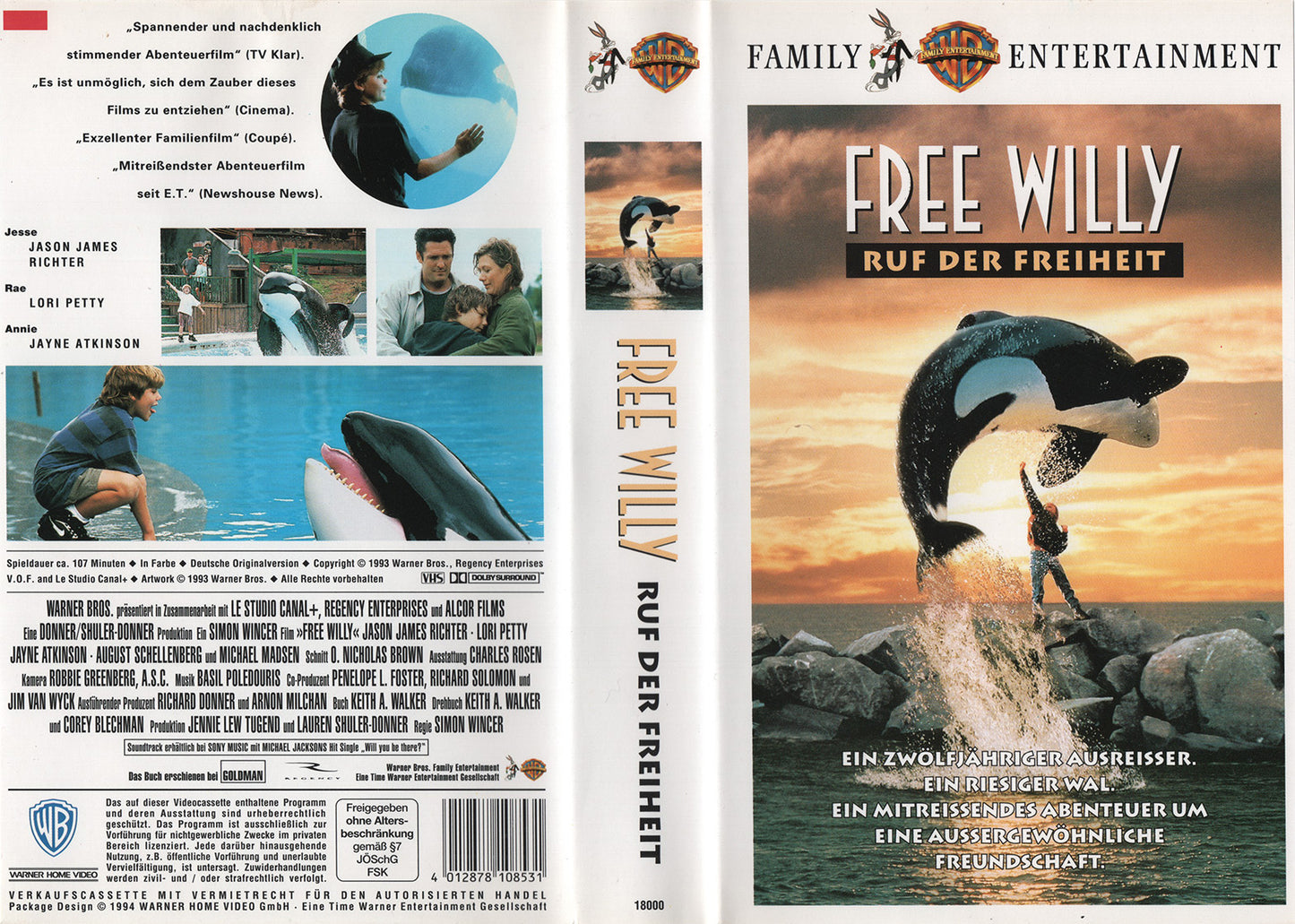 Free Willy - Call of Freedom (VHS - 1994 - DE)