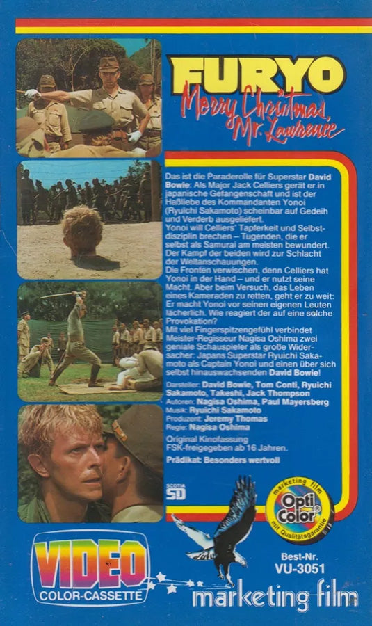 Furyo - Merry Christmas, Mr. Lawrence Marketing-Film VHS Cover Rückseite