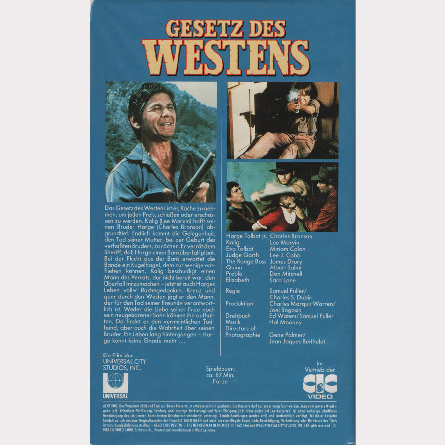 Gesetz des Westens (VHS - 1988 - DE)
