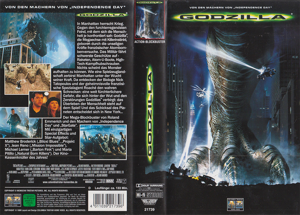 Godzilla (VHS - 1999 - DE)