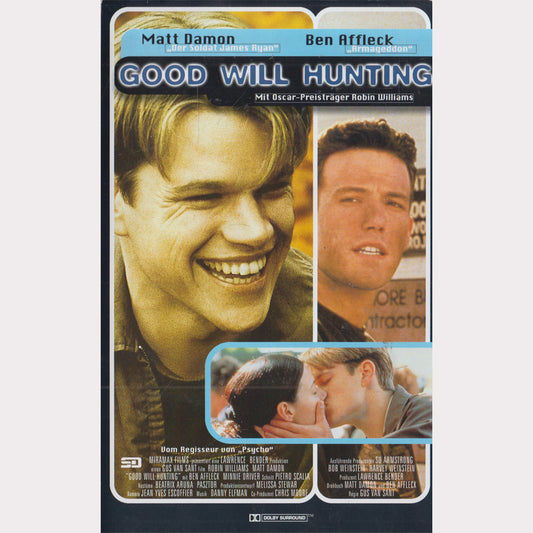 Cover der VHS-Kassette des Films Good Will Hunting erschienen bei BMG Video / UFA im Jahr 1998