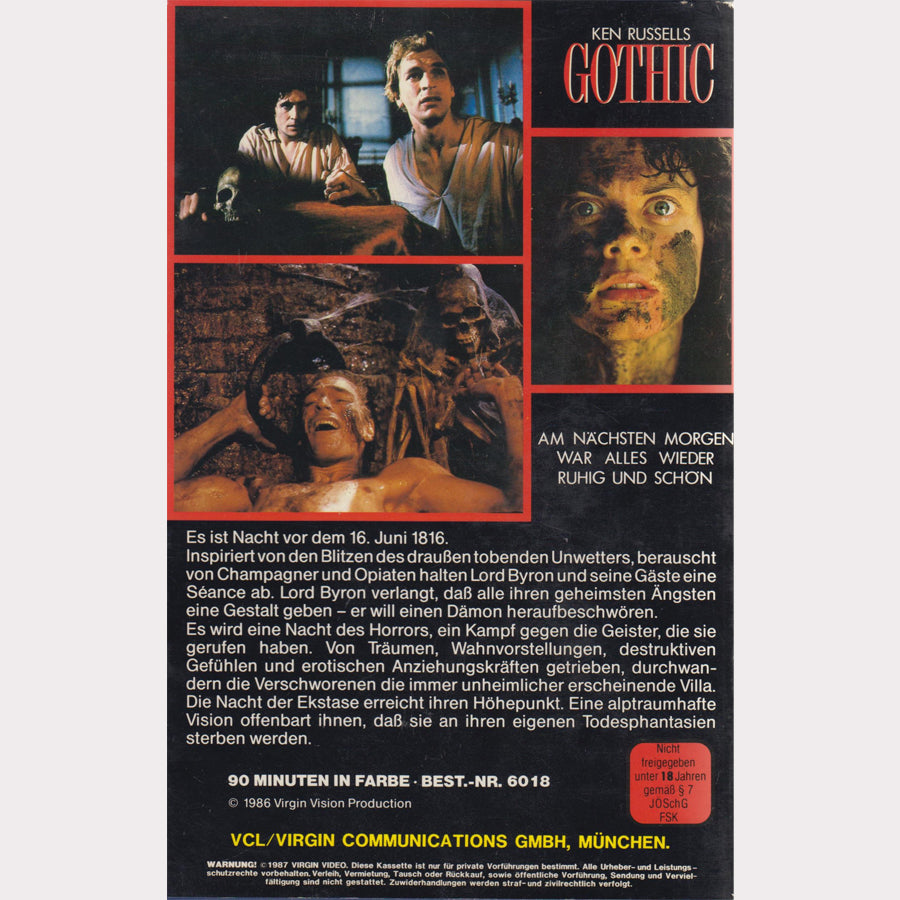 Gothic (VHS - 1987 - DE)