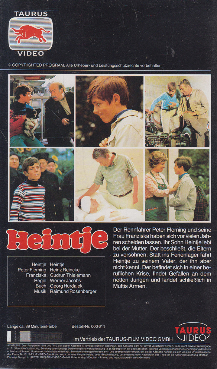 Heintje - Mein bester Freund (VHS - 1987 - DE)