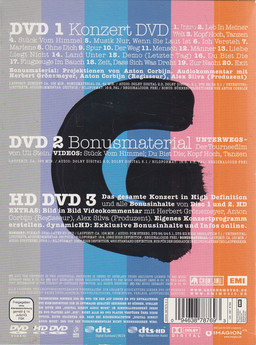 Herbert Grönemeyer - 12 Live (3xDVD - 2007 - DE)