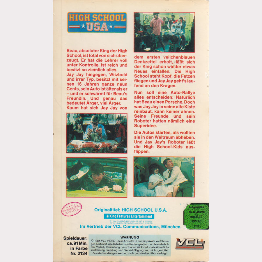 High School U.S.A. (VHS - 1986 - DE)