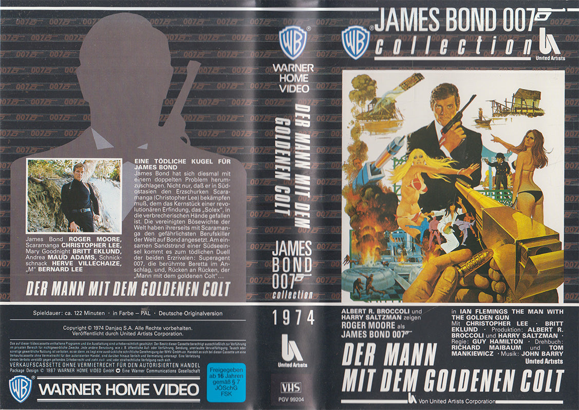 James Bond 007: The Man with the Golden Gun (VHS - 1987 - DE)