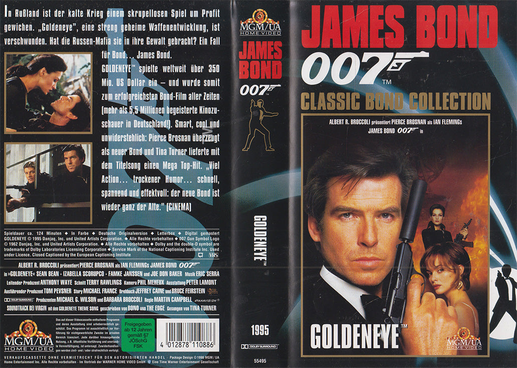 James Bond 007: GoldenEye MGM/UA Home Video 1996 VHS Einleger 2