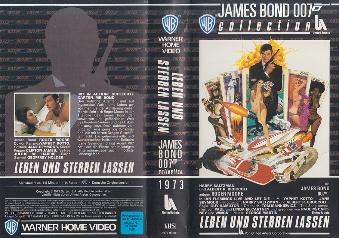 James Bond 007: Live and Let Die (VHS - 1987 - DE)