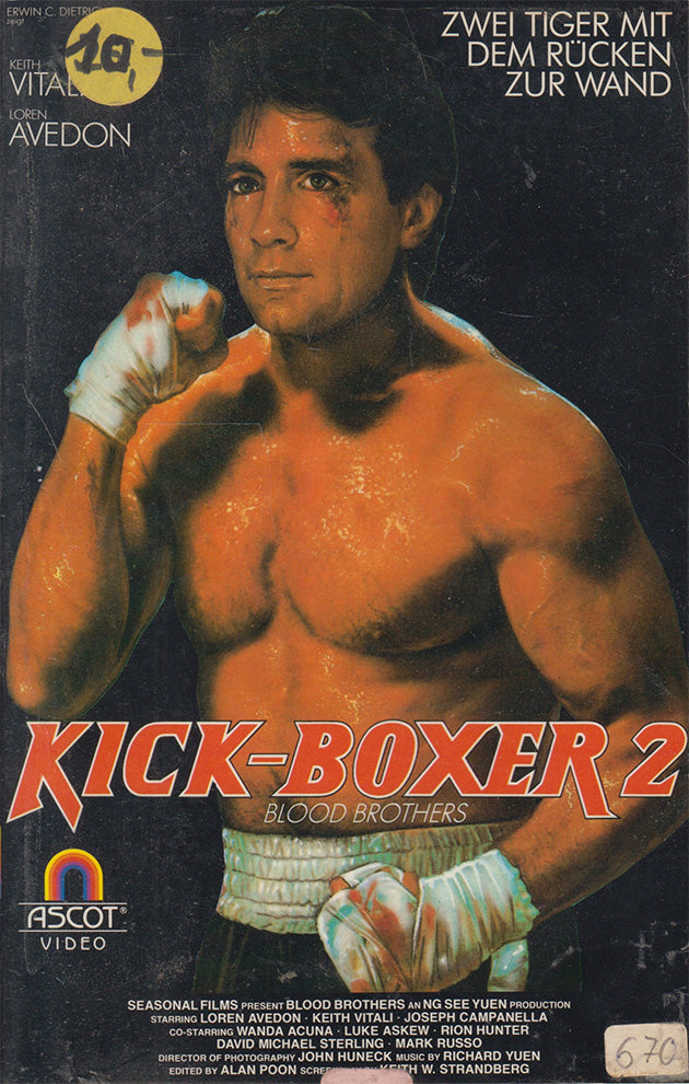 Kick-Boxer 2 Blood Brothers Ascot Video VHS Kassette Cover front