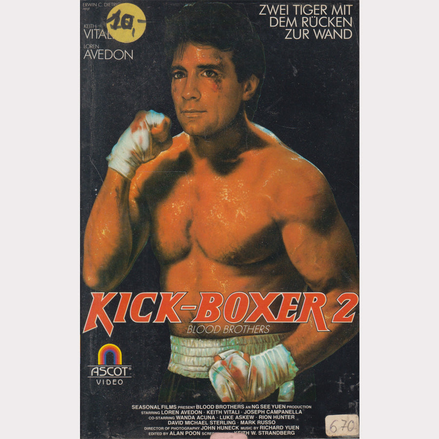 Kick-Boxer 2 Blood Brothers Ascot Video VHS Kassette Cover
