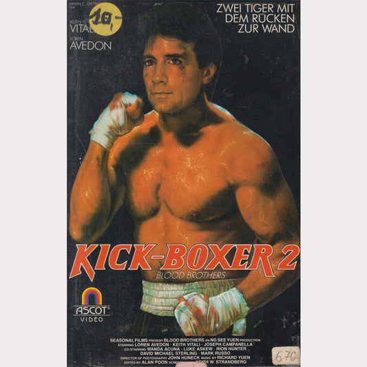 Kick-Boxer 2 Blood Brothers Ascot Video VHS Kassette Cover