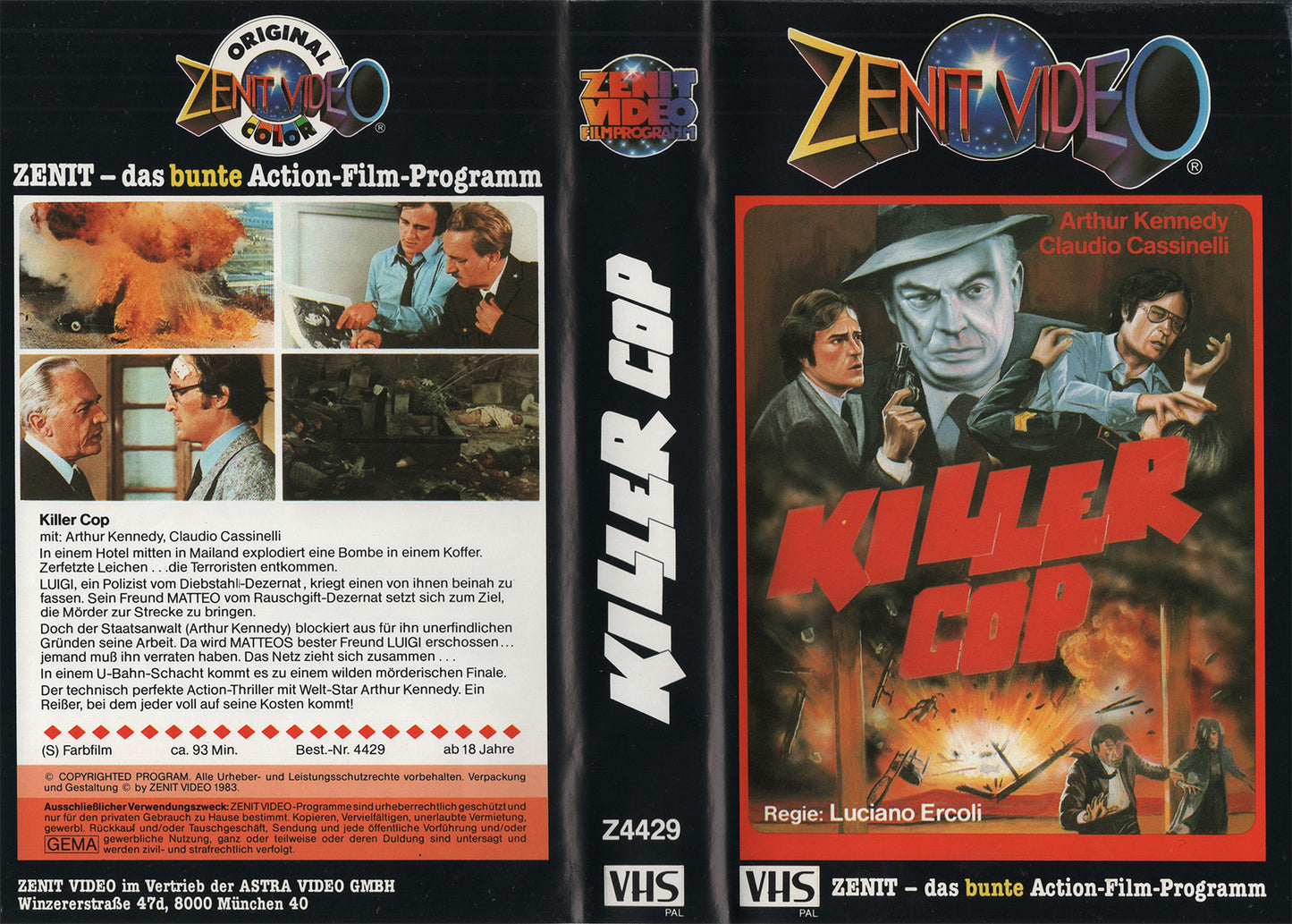 Killer Cop (VHS - 1983 - DE)