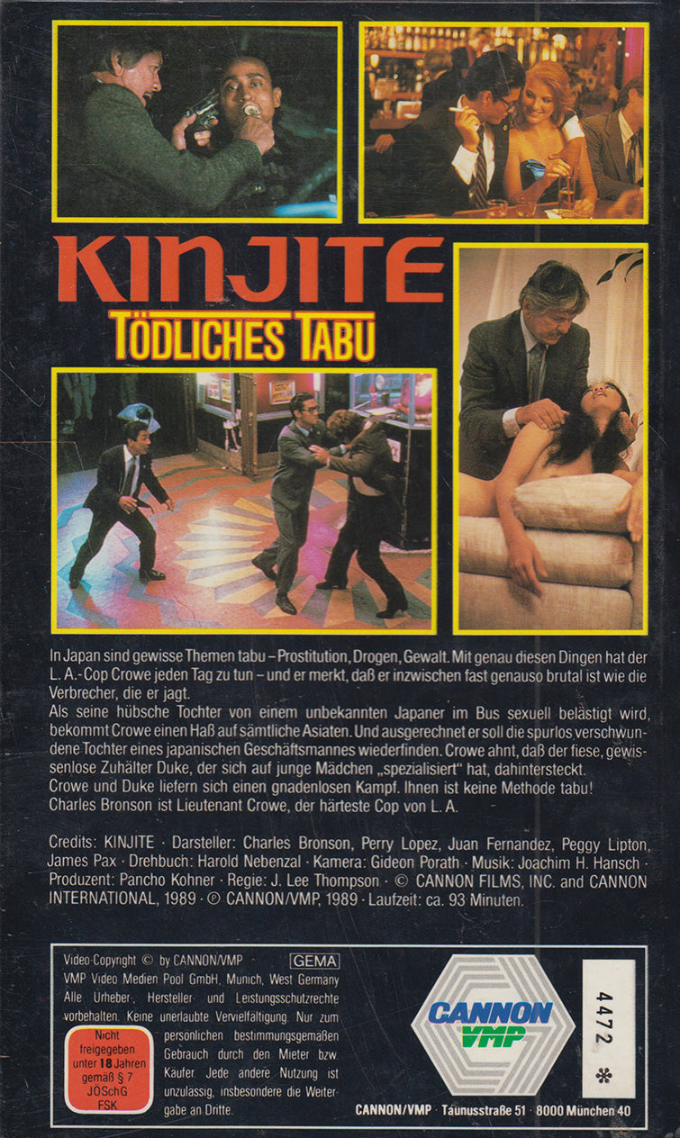 Kinjite - Tabou mortel (VHS - 1989 - DE)