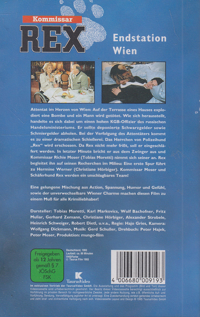 Kommissar Rex: Endstation Wien (VHS - 1995 - DE)