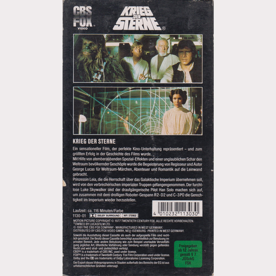 Krieg der Sterne - Star Wars (VHS - 1991 - DE)
