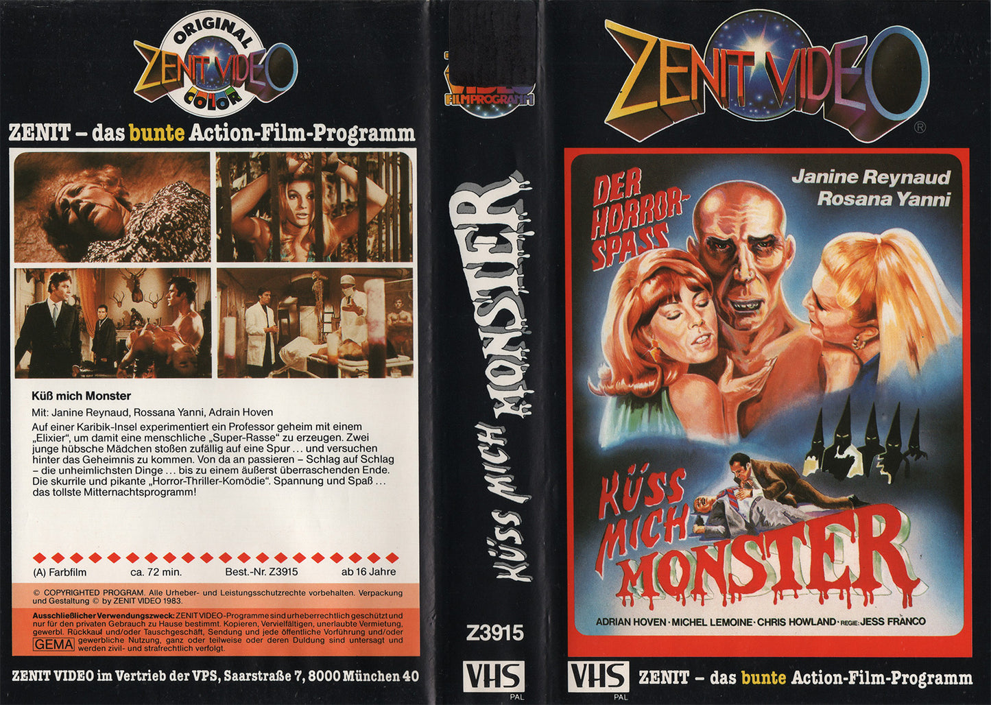Küss mich Monster (VHS - 1983 - DE)