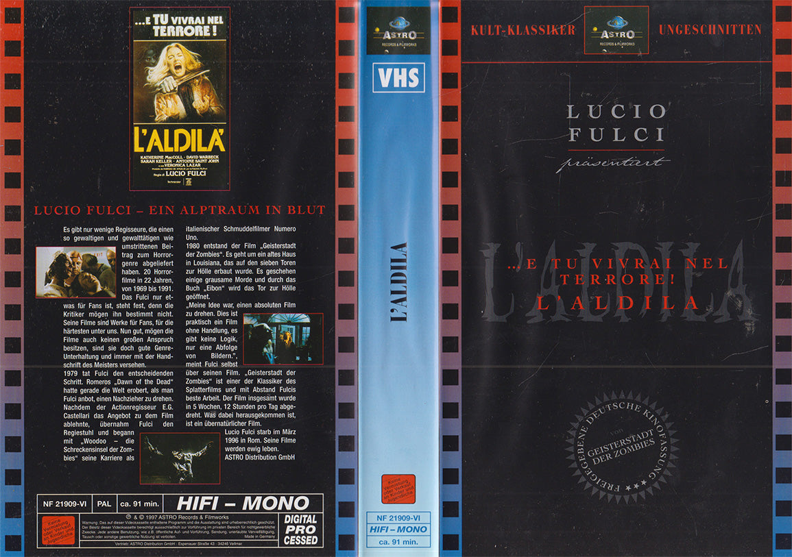 L'Aldila Astro 1997 VHS Kassette Einleger