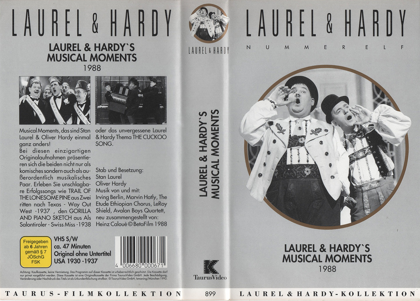 Laurel & Hardy 11: Laurel & Hardy's Musical Moments (VHS - 1992 - DE)