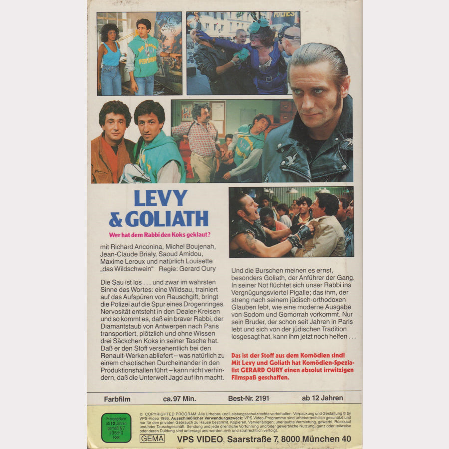 Levy & Goliath - Who stole the coke from the rabbi? (VHS - 1986 - DE)