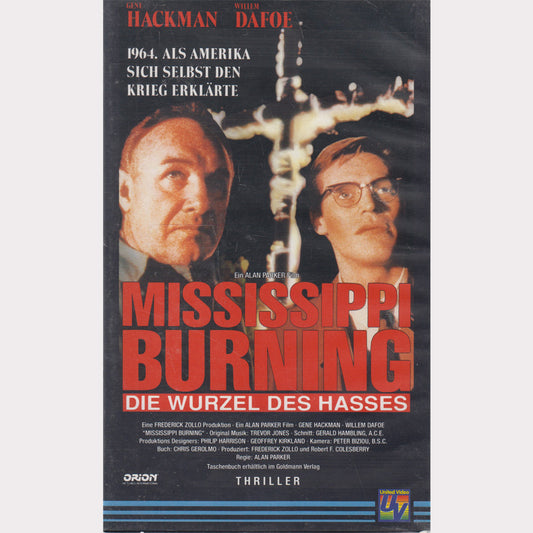Mississippi Burning - The Root of Hatred (VHS - 1994 - DE)
