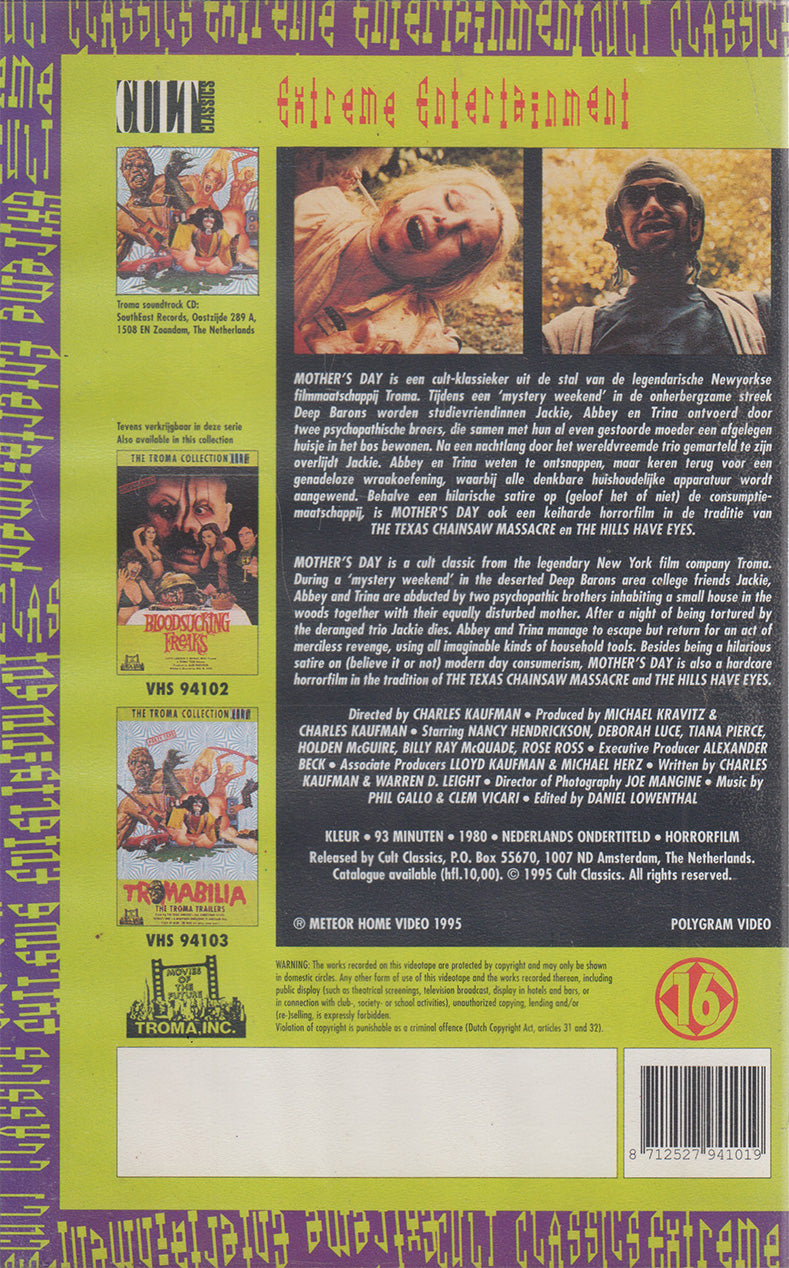 Mother's Day (VHS - 1995 - NL)