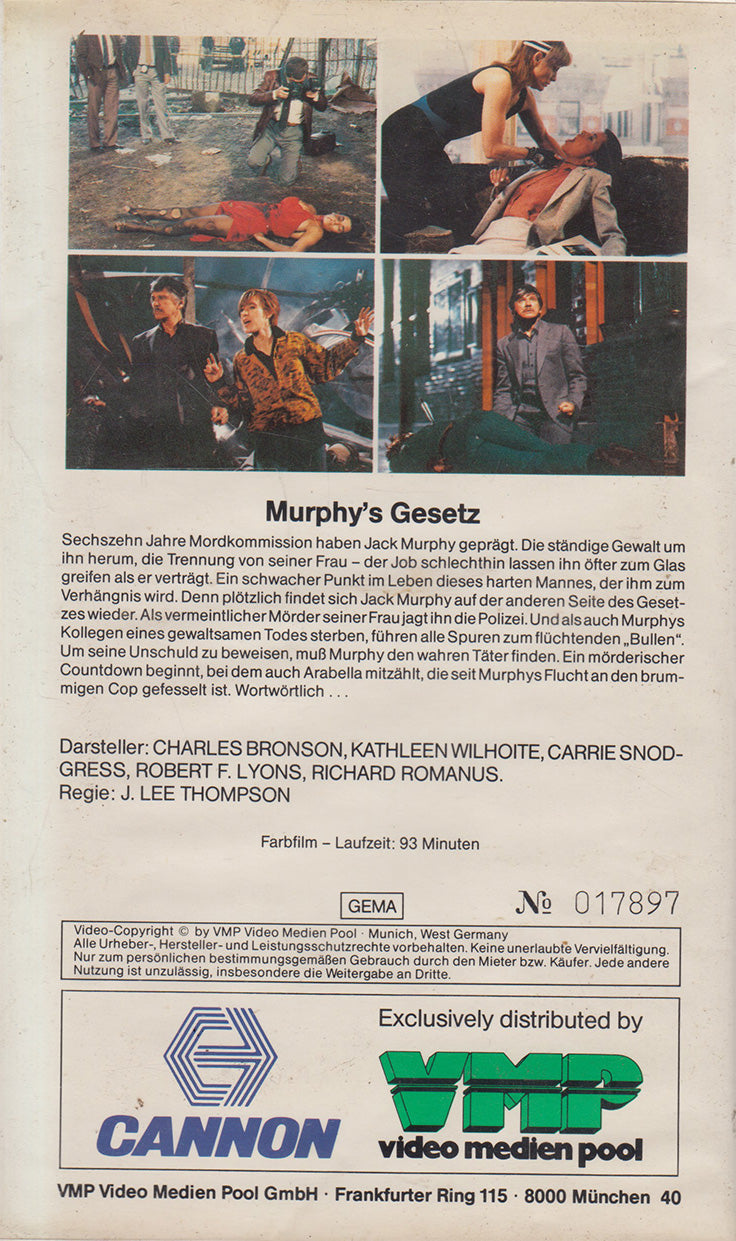 Murphy's Law (VHS - DE)