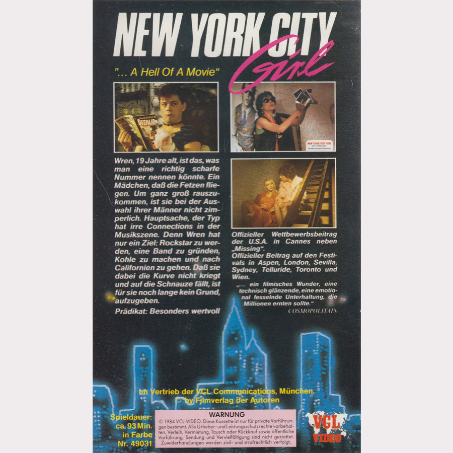 New York City Girl (VHS - 1984 - DE)