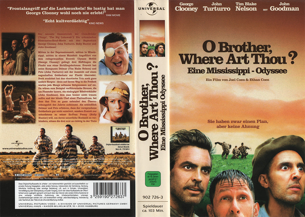 O Brother, Where Art Thou? - A Mississippi Odyssey (VHS - 2001 - DE)